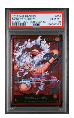 Monkey.D.Luffy Learn Together ST21-001 PSA 10 2025 One Piece Leaen together Deck - Image 1