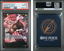 MONKEY.D.LUFFY OP04-090 1ST ANNIVERSARY One Piece KOREAN EVENT TOP PSA10 - Image 2