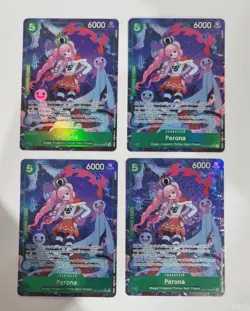 4x Perona (OP14-033) (V.2) Playset Alt Art One Piece TCG English - Image 1