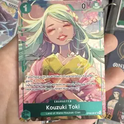 Namco One Piece CCG Kouzuki Toki OP02-031 Paramount War Box Topper Foil EN - Image 1