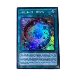 Brilliant Fusion MP16-EN082 Secret Rare 1st Edition Yugioh Card MP/LP - Image 1