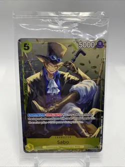 Sabo P-073 One Piece Promotion Cards Foil Sealed Pack Tin Pack Vol.2 English - Image 1