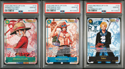 2025 One Piece OP13 Luffy, Ace, Sabo Parallel Alt Art PSA 10 Sequential English - Image 1