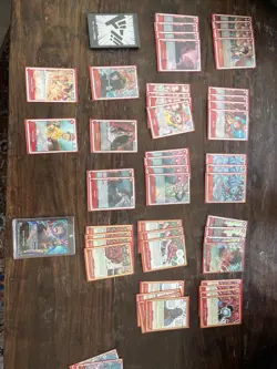 One Piece Card Game Silvers Rayleigh OP12 Red Leader Complete Deck w/ Case - Image 1