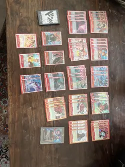 One Piece Card Game Silvers Rayleigh OP12 Red Leader Complete Deck w/ Case - Image 2