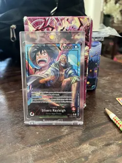 One Piece Card Game Silvers Rayleigh OP12 Red Leader Complete Deck w/ Case - Image 3