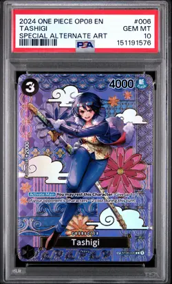 2024 One Piece Op08-Two Legends Tashigi 10 PSA - Image 1