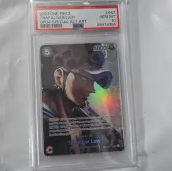 Trafalgar Law OP01-047 SP Alt Art Kingdoms Of Intrigue - One Piece PSA 10 - Image 1