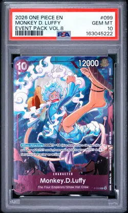 2026 One Piece Promo Event Volume 8 Monkey D. Luffy #P-099 PSA 10 GEM MINT - Image 1