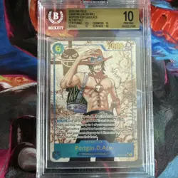 Bandai One Piece CCG Portgas D. Ace OP13 BGS 10 Alt Art SEC - Image 1