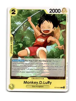 Monkey.D.Luffy ST13-014 Ultra Deck: The Three Brothers One Piece NM/M ~21466 - Image 1
