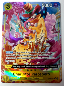 One Piece Pillars of Strength - Charlotte Perospero - Alt Art - OP03-133 SR - NM - Image 1