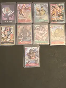 Bandai One Piece Card Game ST30 9 Card Lot!! All Nm+!!! Plus OP16 Don! - Image 1