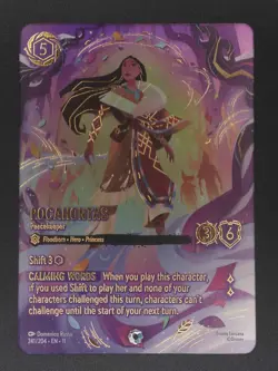 Disney Lorcana Pocahontas - Peacekeeper (Iconic) 241/204 Winterspell Holo - Image 1