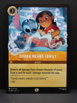 Disney Lorcana Ohana Means Family Winterspell Legendary 32/204 - Image 1