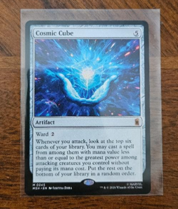 MTG Cosmic Cube 0245 Mythic Rare Marvel Super Heroes Pack Fresh NM - Image 1