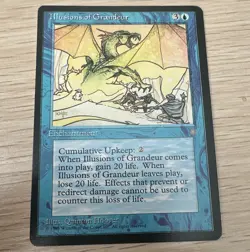 Wizards of the Coast Illusions of Grandeur Ice Age Enchant Rare Blue Eng - Image 1