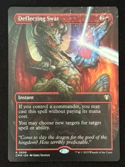 1x MTG Deflecting Swat (Borderless) - Commander Masters (CMM) #698 - Magic - Image 1