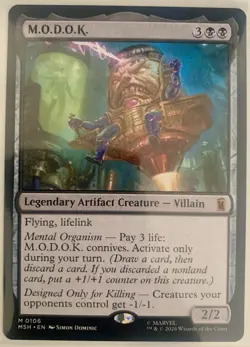 MTG Marvel Super Heroes - M.O.D.O.K. 106 Mythic Regular - Image 1
