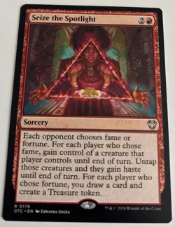 Seize the Spotlight Outlaws of Thunder Junction Rare MTG Magic - Image 1