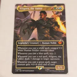 Aragorn, the Uniter MTG LOTR #0434 Borderless Mythic Legendary EN - Near Mint - Image 1