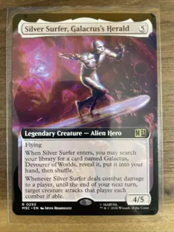 Silver Surfer, Galactus's Herald (Extended Art) Commander: Marvel Super... - Image 1