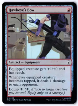 Hawkeye's Bow MSH 132 Magic: The Gathering Foil C NM - Image 1