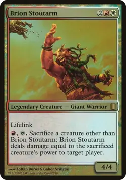 Brion Stoutarm - Foil Oversized Commander's Arsenal MP MTG - Image 1