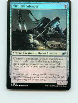 Virulent Silencer - U248 FOIL - MTG - Edge of Eternities (EOE) - Image 1