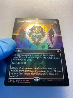 MTG 1x FOIL BORDERLESS Mana Crypt # 17 Special Guests Magic the Gathering x1 NM - Image 3