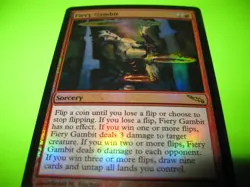 Fiery Gambit Mirrodin Foil - Image 1