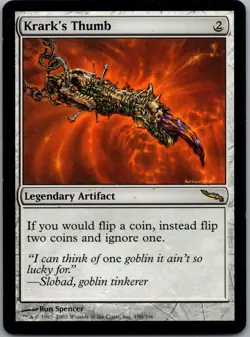 Krark's Thumb (190) Mirrodin MRD MTG Magic LP - Image 1