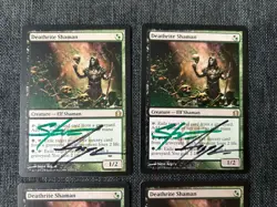 4X NM Signed Steve Argyle Deathrite Shamen Return To Ravnica MTG - Image 3