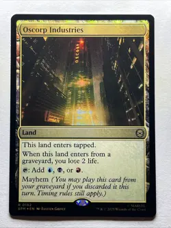 25' MTG Wizards of theCoast Marvel R 0182 Oscorp Industries FOIL MT/BETTER - Image 1