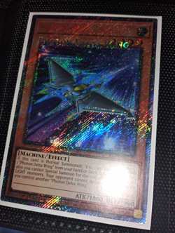 *MISPRINT* Konami Yu-Gi-Oh! Photon Delta Wing RA05-EN026 Secret Rare 1st Ed EN - Image 1