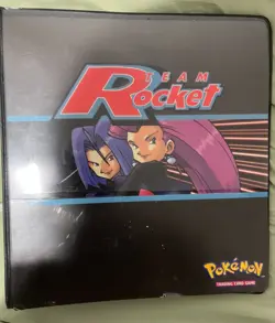 Pokemon 3-Ring Collector’s Binder Team Rocket 2000 WOTC used - Image 1