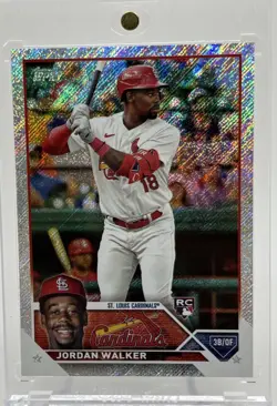 2023 Topps Complete Set JORDAN WALKER Rookie Foil Board /608 Retail RC #344 MINT - Image 1