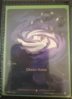 Chaos Rune Unleashed R05A Foil Alternate Art Riftbound League of Legends Alt NM - Image 1