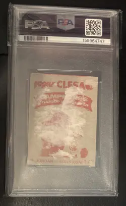 1985-86 Michael Jordan #173 (RC) Merchante Campeones Red Back PSA 1.5 RARE CARD - Image 3