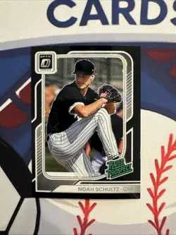 Noah Schultz Optic Black Circles Prizm Rated Prospect 2026 Donruss 183 White Sox - Image 1