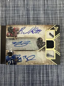 2014 Triple Threads Six Auto Relic Reggie Bush, Forte, Freeman, White, Ebron /27 - Image 4