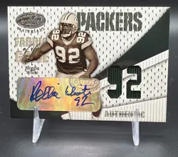 2004 Certified Materials Fabric Of The Game Reggie White /92 Auto Game Used - Image 1