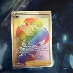 Pokemon TCG Opal 197/185 Vivid Voltage Secret Rare Rainbow Trainer Card - Image 1