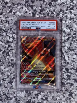 Pokemon TCG - Charizard GX #SM60 - Black Star Promo - PSA 8 - NM/MT - Image 1