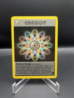 Pokemon TCG Rainbow Energy Team Rocket 80/82 Rare LP - Image 1