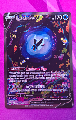 Lumineon V GG39/GG70 Crown Zenith Galarian Gallery Full Art Holo - Image 1