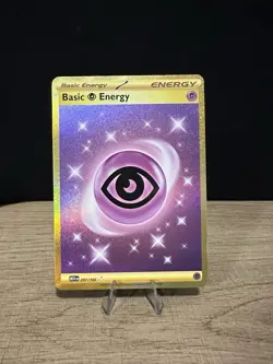 Pokemon TCG Basic Psychic Energy 206/165 Scarlet & Violet 151 Gold Hyper Rare - Image 1