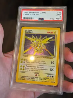 Zapdos - 1999 - 16/102 - PSA 9 - Pokemon Game - Holo - Image 2