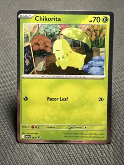 Chikorita MEP 069 - NM Pokemon Mega Evolution Perfect Order Holo Promo - Image 1