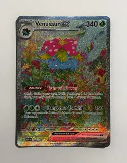 Pokemon TCG Venusaur ex 198/165 SV 151 Special Illustration Rare Full Art Holo - Image 1